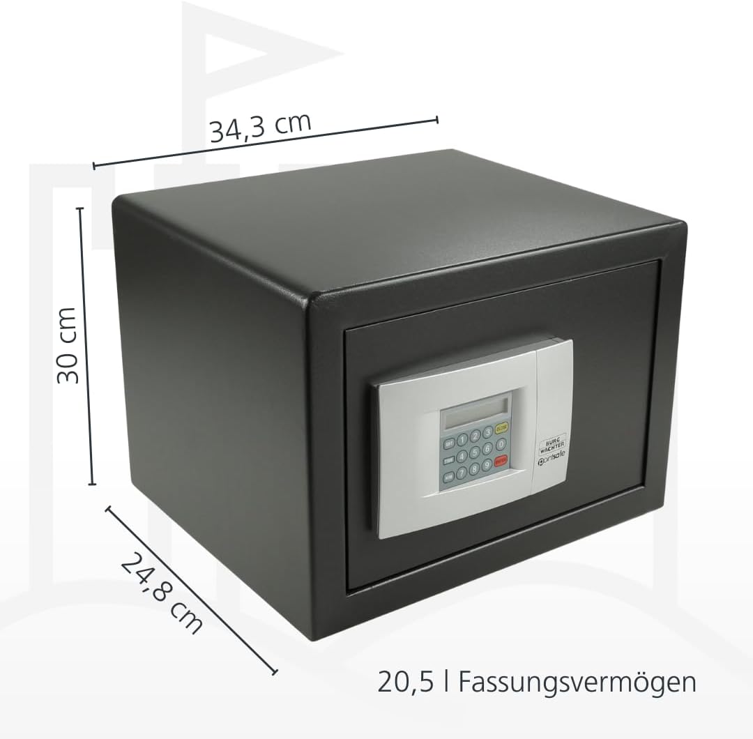 BURG-WÄCHTER Möbeltresor mit elektronischem Zahlenschloss, inkl. Fachboden, Doppelwandige Tür, 20,5