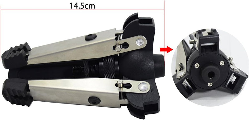 Video Einbeinstativ Kit, 148 cm Fluidkopf Einbeinstativ mit abnehmbarem Stativfuss für DSLR-Kamera.