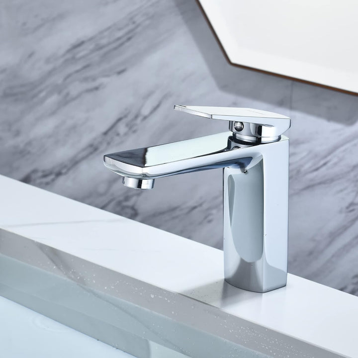 Waschtischarmatur aus Messing, kaltes und warmes Wasser, Luxus-Badezimmer