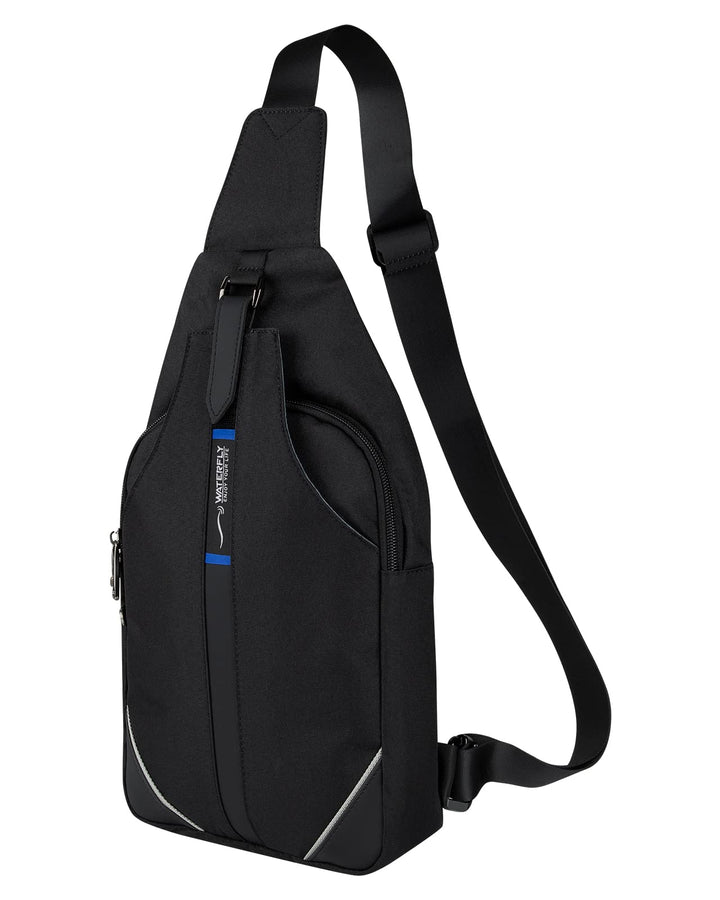 WATERFLY Anti-Diebstahl Sling Bag für Damen und Herren Brusttasche Hippie Crossbody Bag Multipurpose