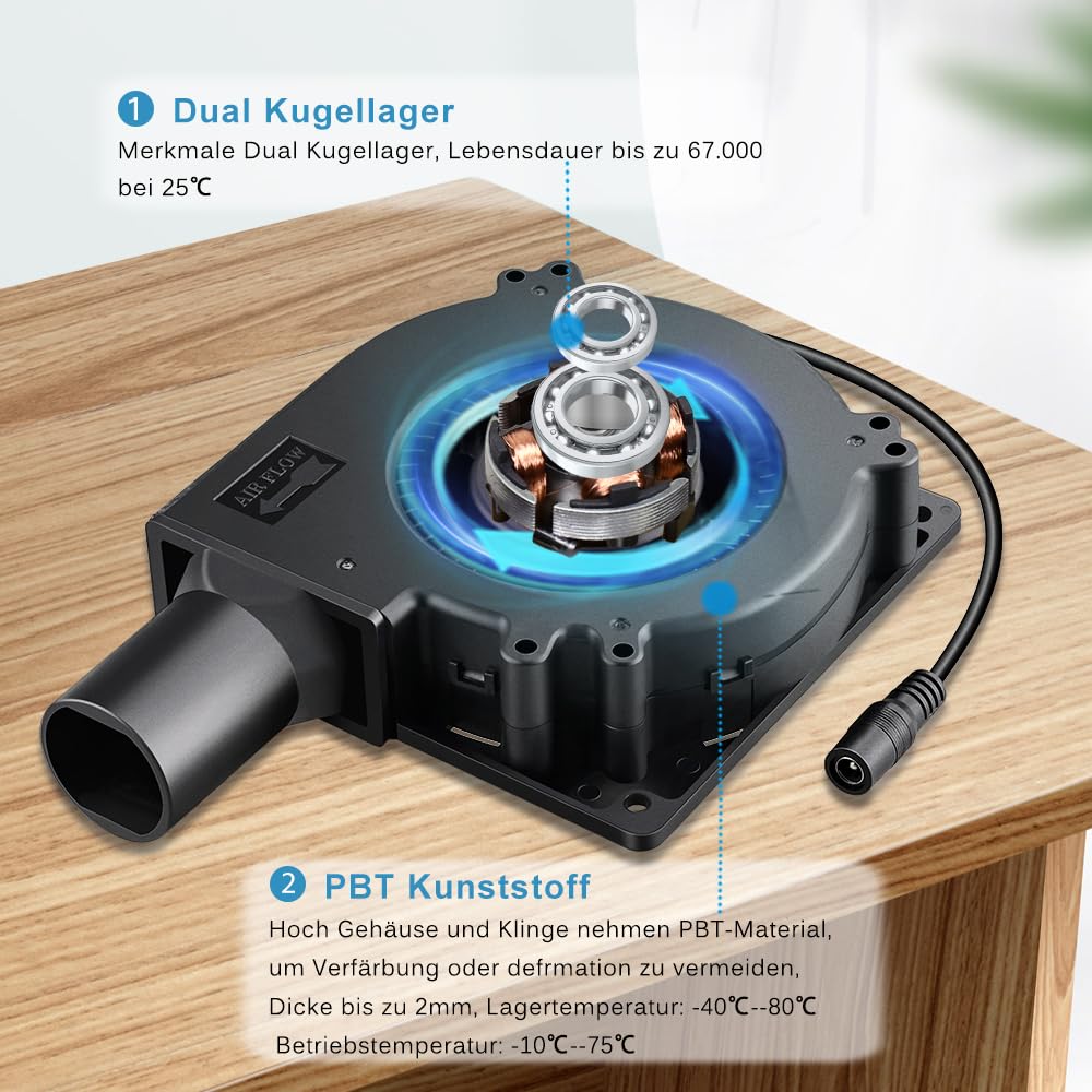 120mm Radial Lüfter 12V Regelbar Kühlung Lüfter AC Powered 230V Gebläse Lüfter für Belüftung Lüfterw