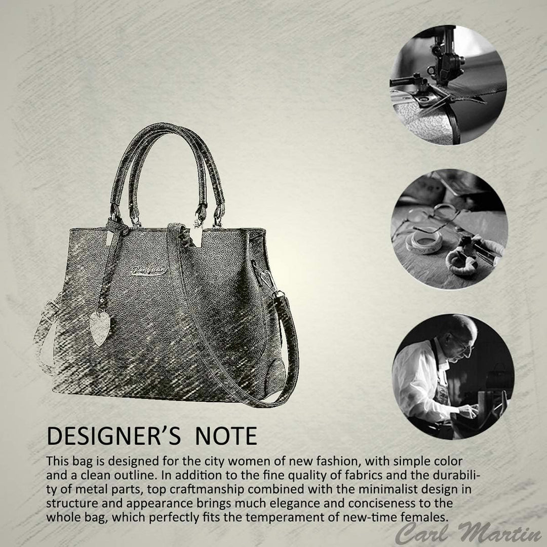 NICOLE &amp; DORIS Handtaschen für Damen Elegant Henkeltaschen PU Leder Schultertasche wasserdichte Umhä