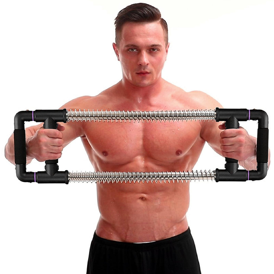GoFitness Push Down Bar Brusttrainer Fitnessgerät für Zuhause - Krafttraining Sportgerät für Brustmu