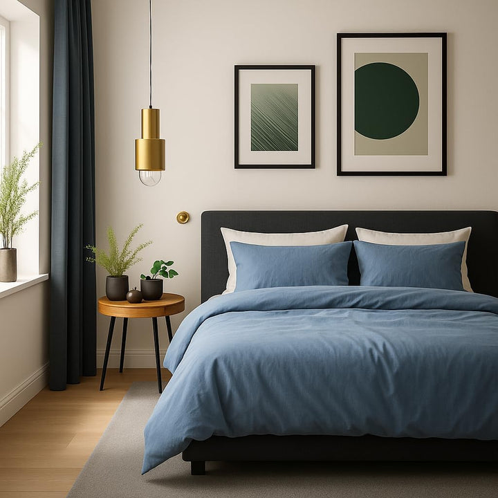 VEL VET HOME Deluxe Bettwäsche 135x200 Baumwolle Bettbezug 135x200 cm mit Kissenbezug 80x80 cm Hohe