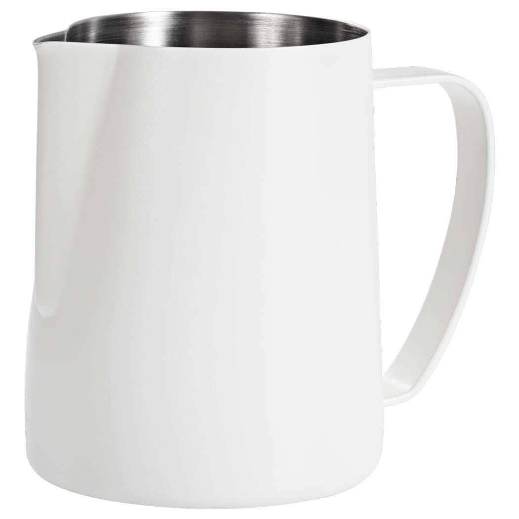 Milchaufschäumkrug, 600 ml Edelstahl, Espresso-Dampfkrug, Kaffee, Cappuccino, Barista, Dampfkrug, Mi
