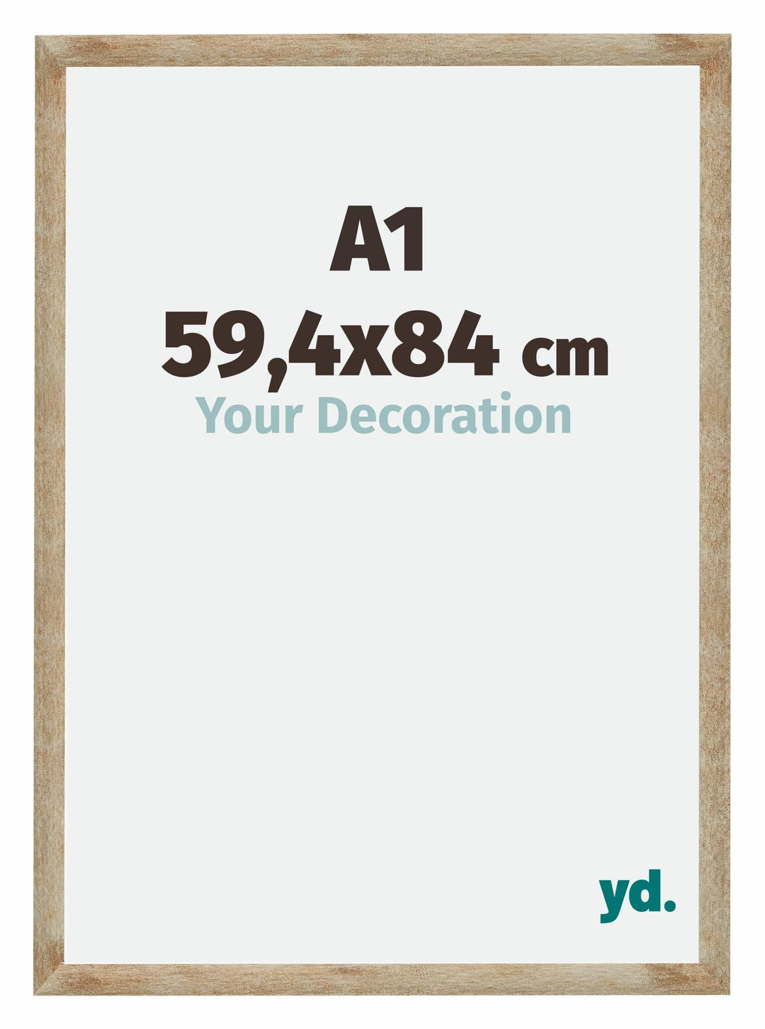 yd. Your Decoration - Bilderrahmen 59,40x84,00 cm - Bilderrahmen aus MDF mit Acrylglas - Antireflex