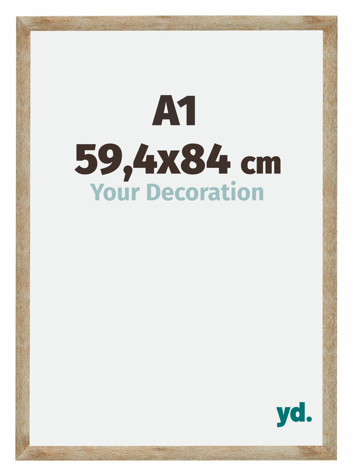 yd. Your Decoration - Bilderrahmen 59,40x84,00 cm - Bilderrahmen aus MDF mit Acrylglas - Antireflex