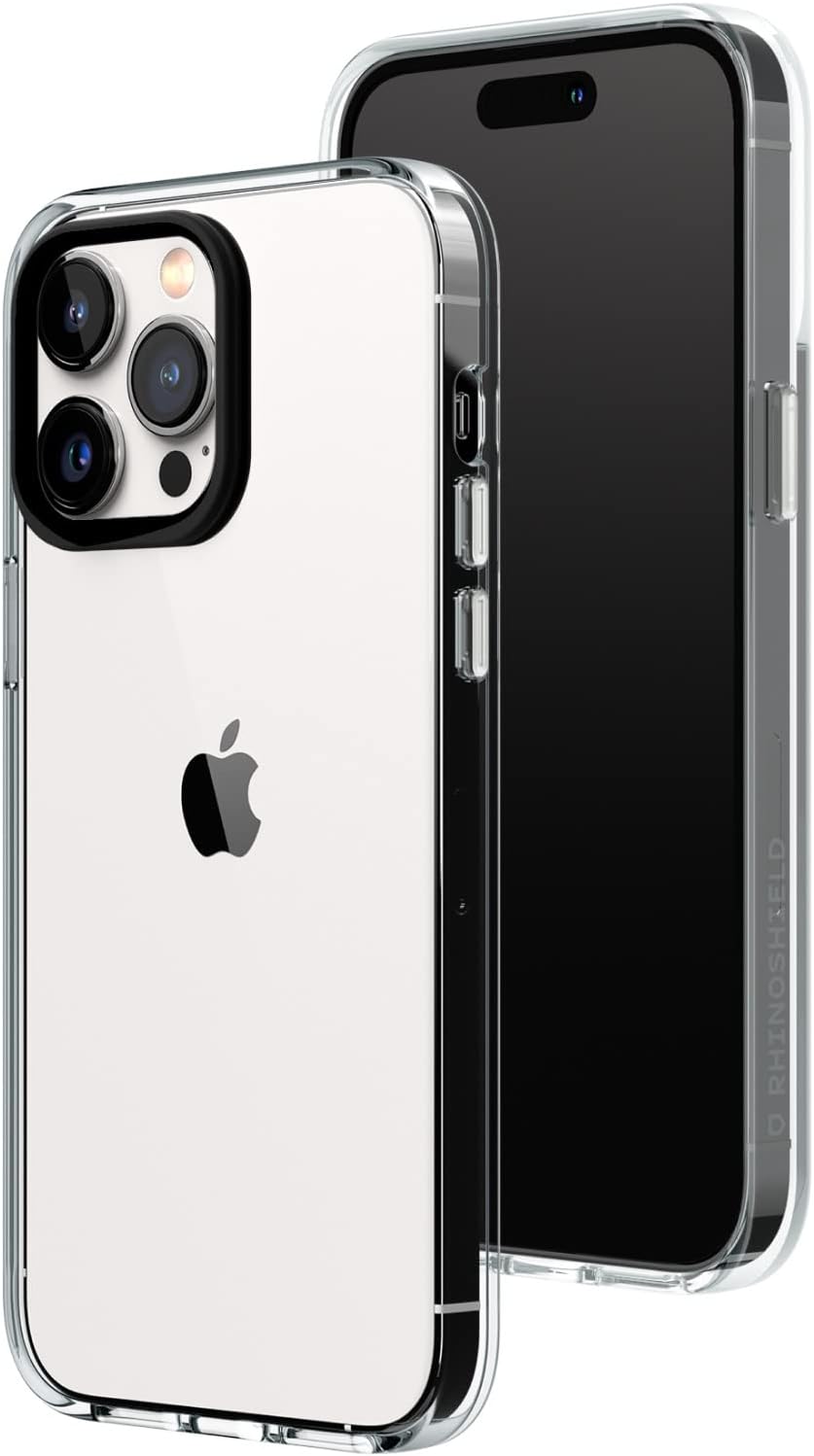 RhinoShield Crystal Clear Case kompatibel mit [iPhone 14 Pro Max] | Fortschrittliche Vergilbungsresi