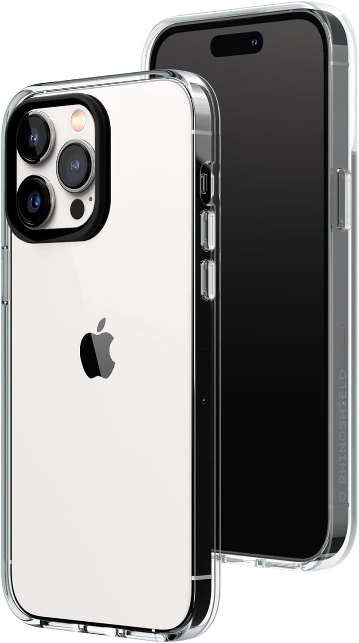 RhinoShield Crystal Clear Case kompatibel mit [iPhone 14 Pro Max] | Fortschrittliche Vergilbungsresi