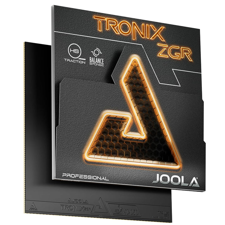 JOOLA Belag Tronix ZGR Schwarz 2,0 mm, Schwarz 2,0 mm