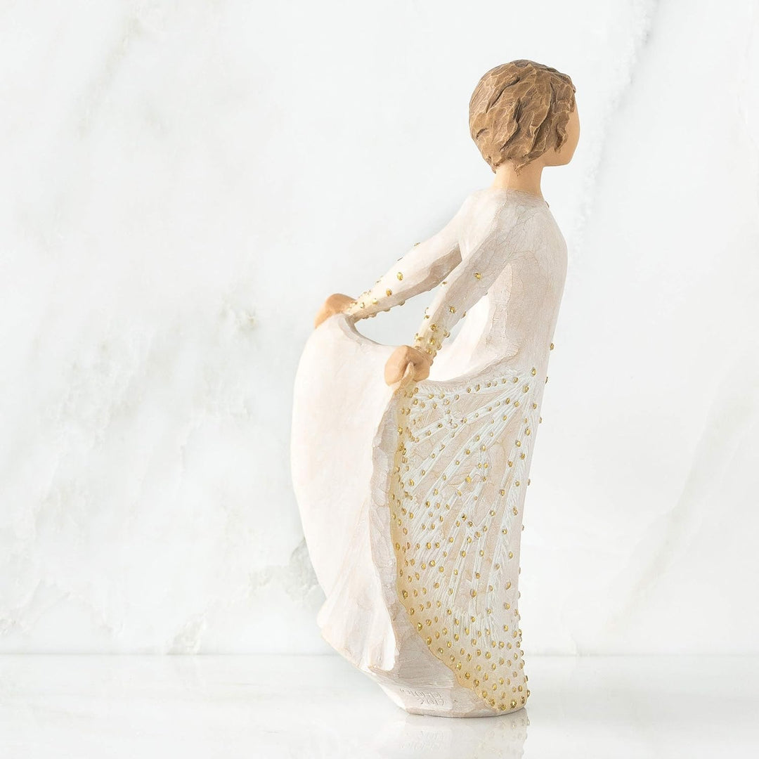 Willow Tree Butterfly Figurine, Resin, Cream, 65 x 145 x 165 cm, 1 Einheiten Einzelbett, Einzelbett