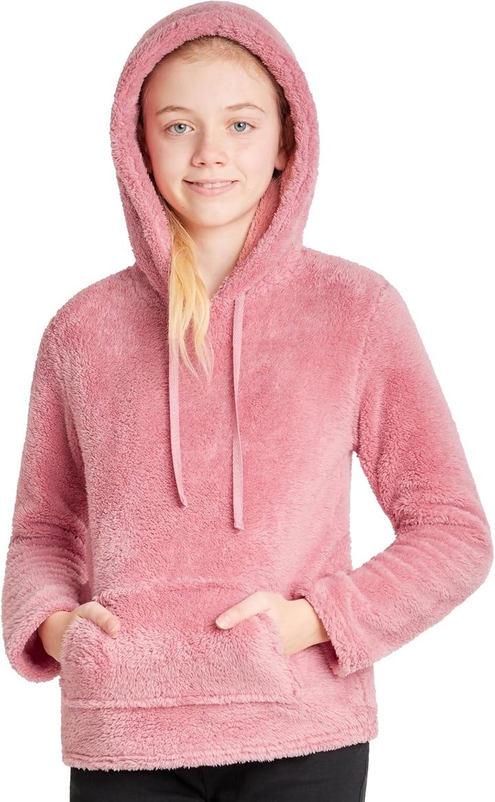 CityComfort Pullover Kinder - Flauschiger Hoodie Kinder, Fleece Kapuzenpulli - Fleece Loungewear Kap