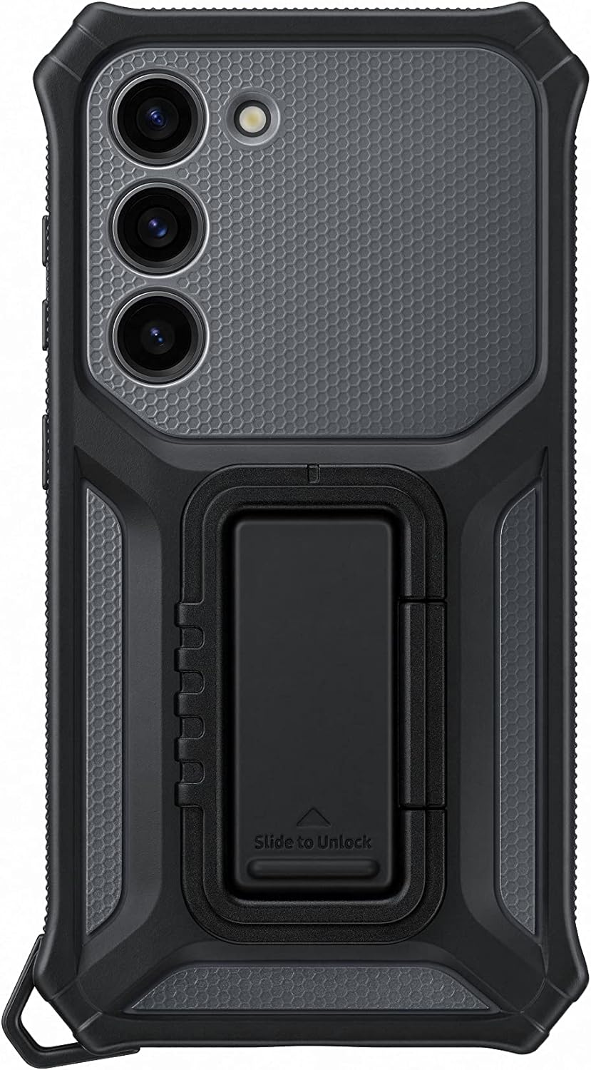 Samsung Rugged Gadget Smartphone Case EF-RS911 für Galaxy S23, Handy-Hülle, Standfuss, Kratzfest, Fi