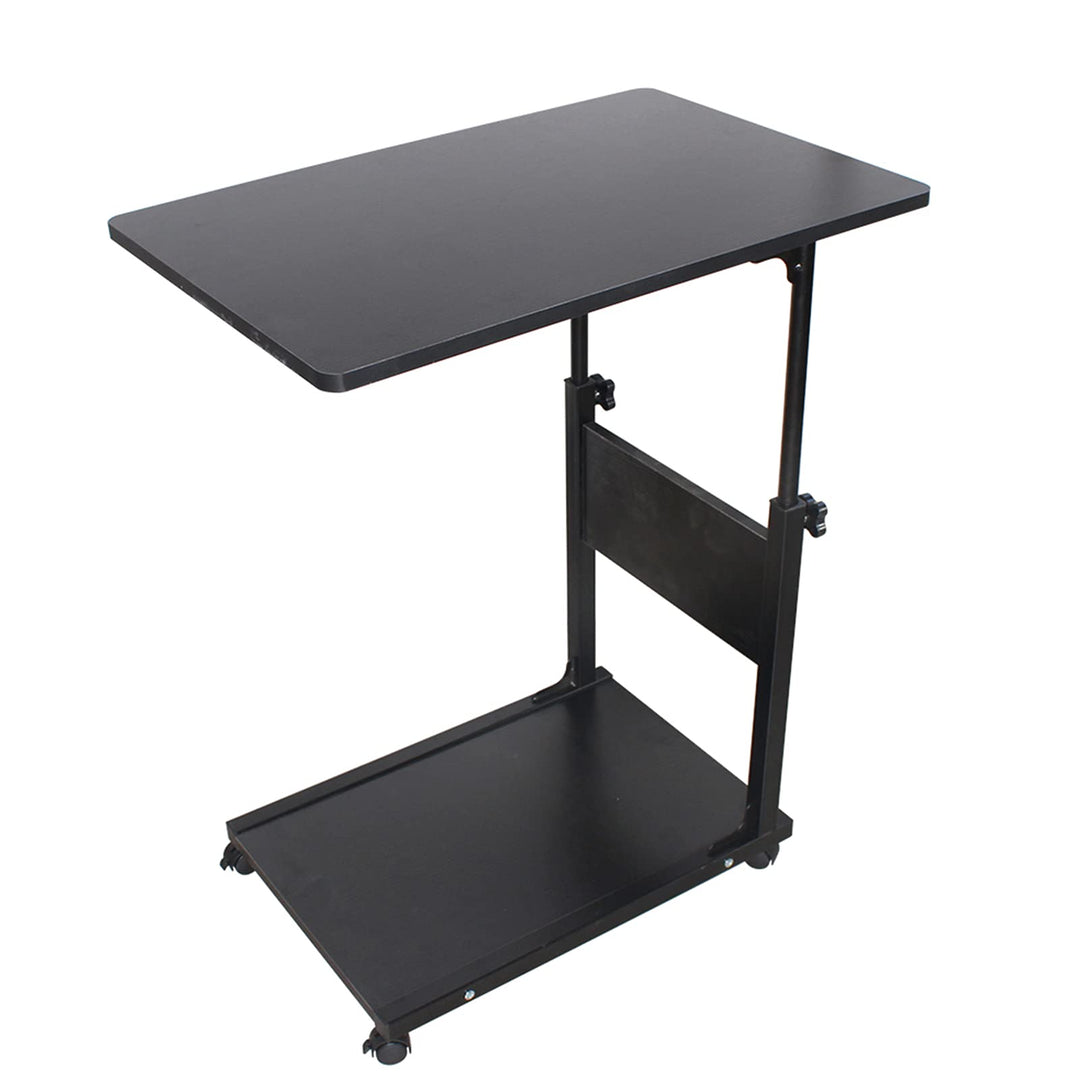 Beistelltisch Tisch mit Rollen Betttisch Höhenverstellbar 55-80 cm Schreibtisch Computertisch Sofati