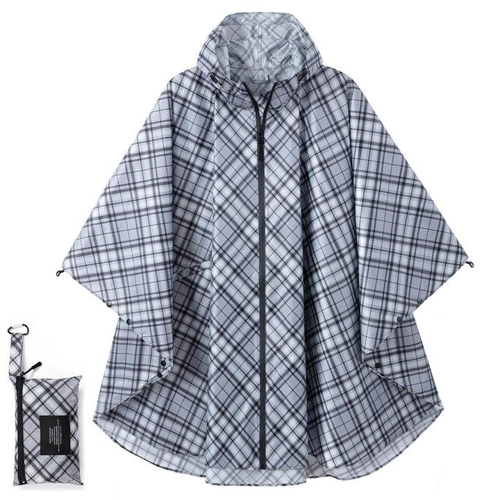 Regenponcho Damen/Herren Outdoor Jacket – Wasserdicht, Leicht & Packbar für Wandern, Camping Mit Kap