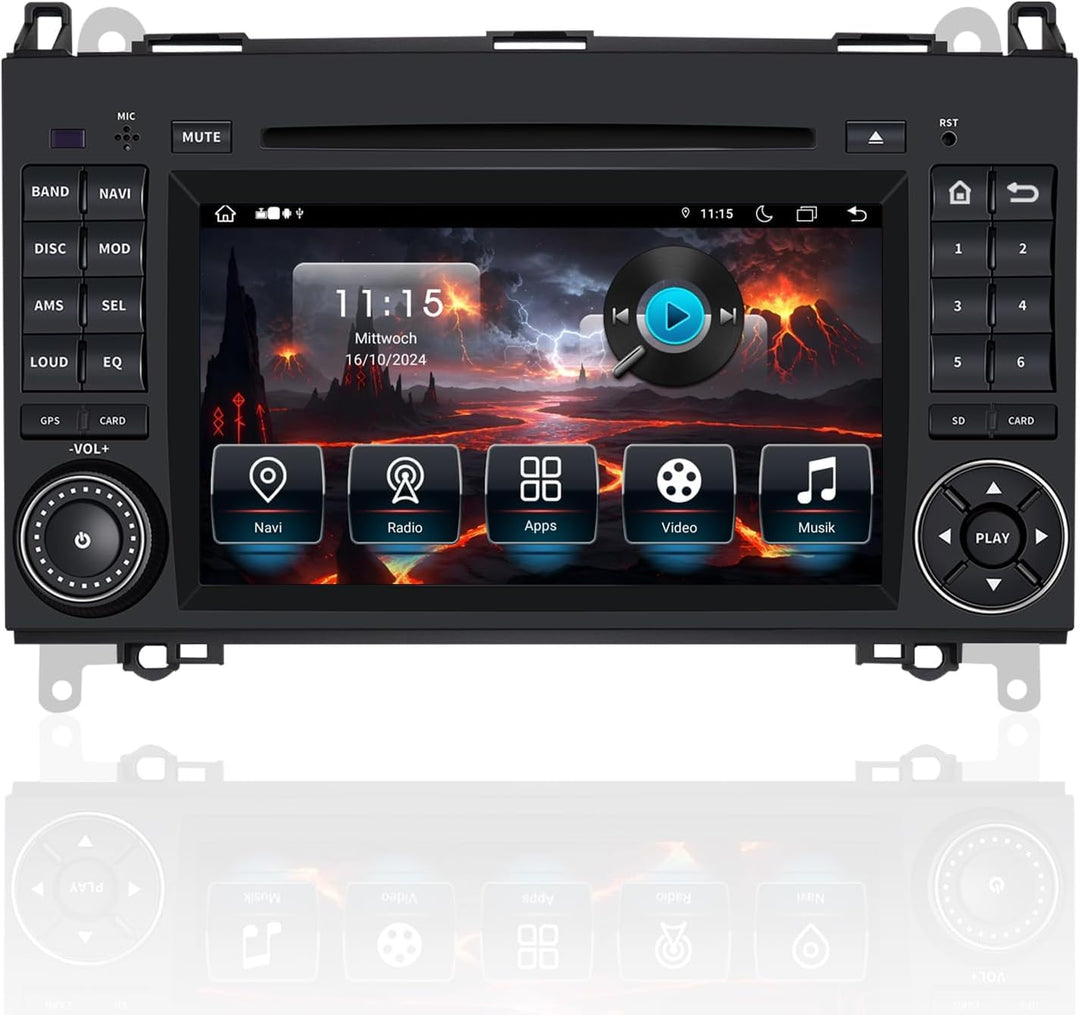Autoradio für Mercedes Vito W639, Sprinter W906, A-Klasse W169, B-Klasse W245 – 2 DIN Radio mit CarP