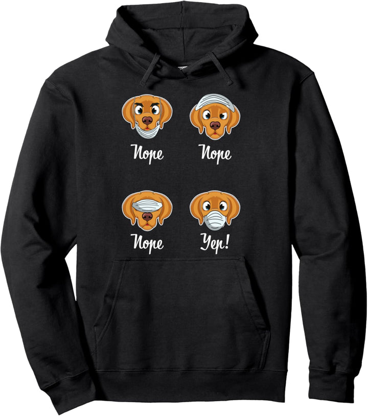 Magyar Vizsla Hunde Mund Nasen Maske Lustiger Hund Pullover Hoodie