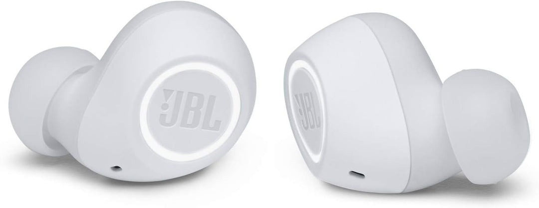 JBL Free II Wasserdichte True-Wireless In-Ear-Sport-Kopfhörer in Weiss – Musik Streaming bis zu 24 S