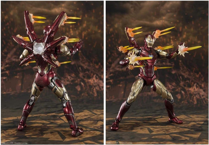 BANDAI S.H. Figuarts Avengers Endgame Iron Man Mark LXXXV Final Battle Edition Mark 85 Tony Stark