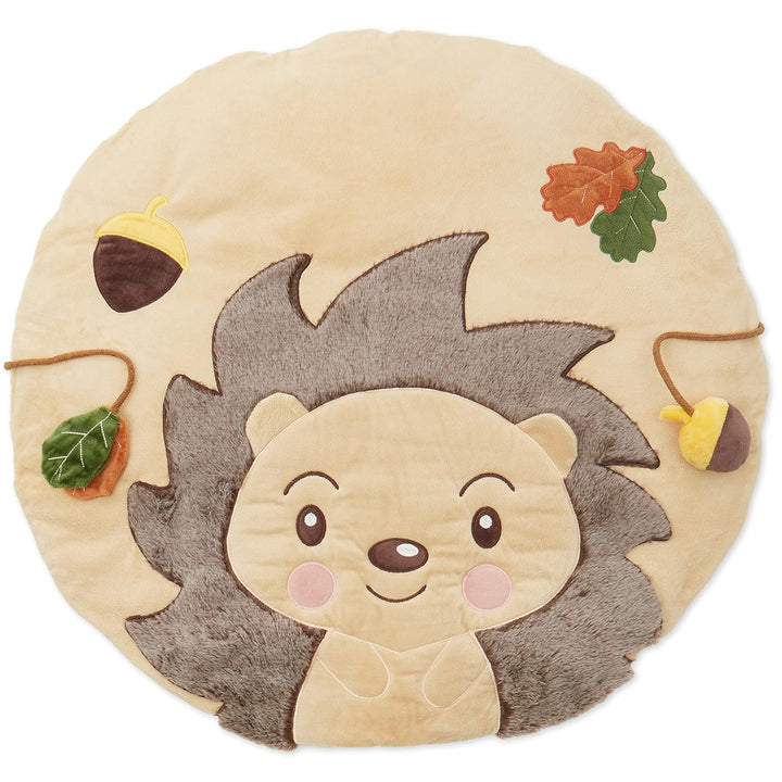 Bieco Baby Krabbeldecke Ø 70 cm | Igel Motiv Activity Decke Baby | Krabbeldecke für Baby | Geeignet