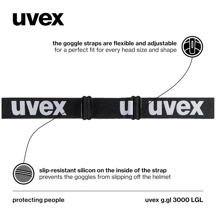 uvex g.gl 3000 LGL - Skibrille für Damen und Herren - konstrastverstärkend - vergrössertes, beschlag