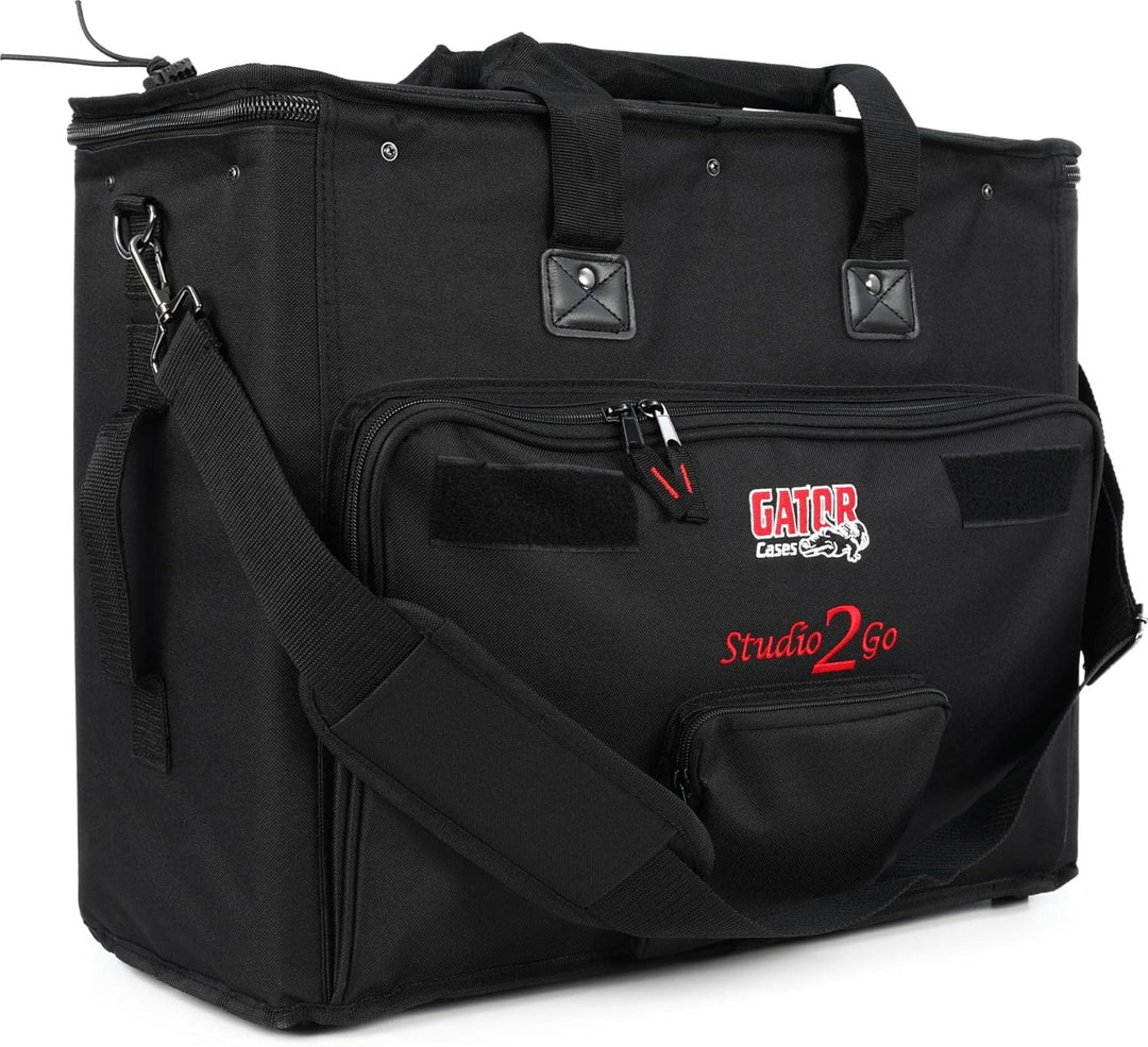 GATOR-Gehäuse Nylon verstärkt für Computer + 2 HE Rack Schwarz, Schwarz