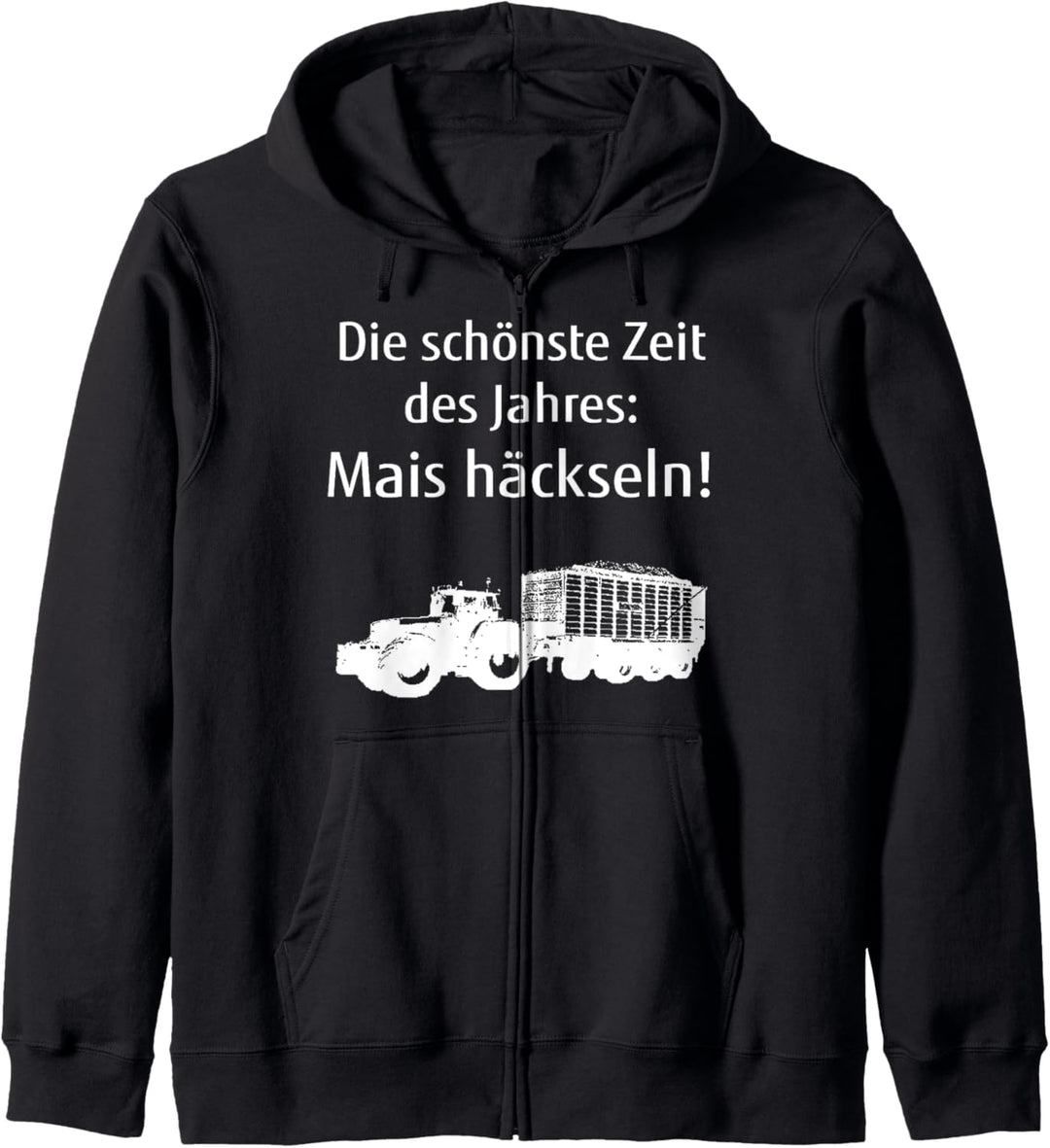 Die schönste Zeit des Jahres Mais häckseln Kapuzenjacke