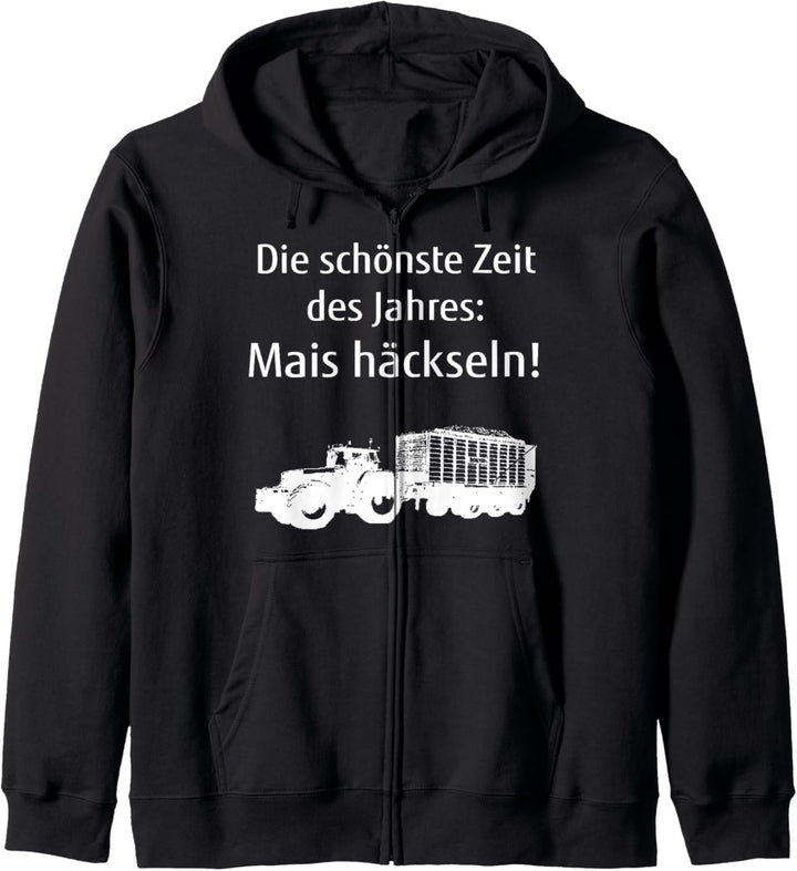 Die schönste Zeit des Jahres Mais häckseln Kapuzenjacke