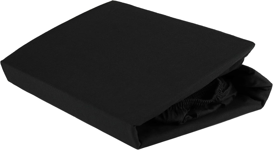 Gerald Wittmann Doppelpack Premium Spannbettlaken 2X 90x200 - 100x200 cm, 100% Baumwolle Jersey, Ant