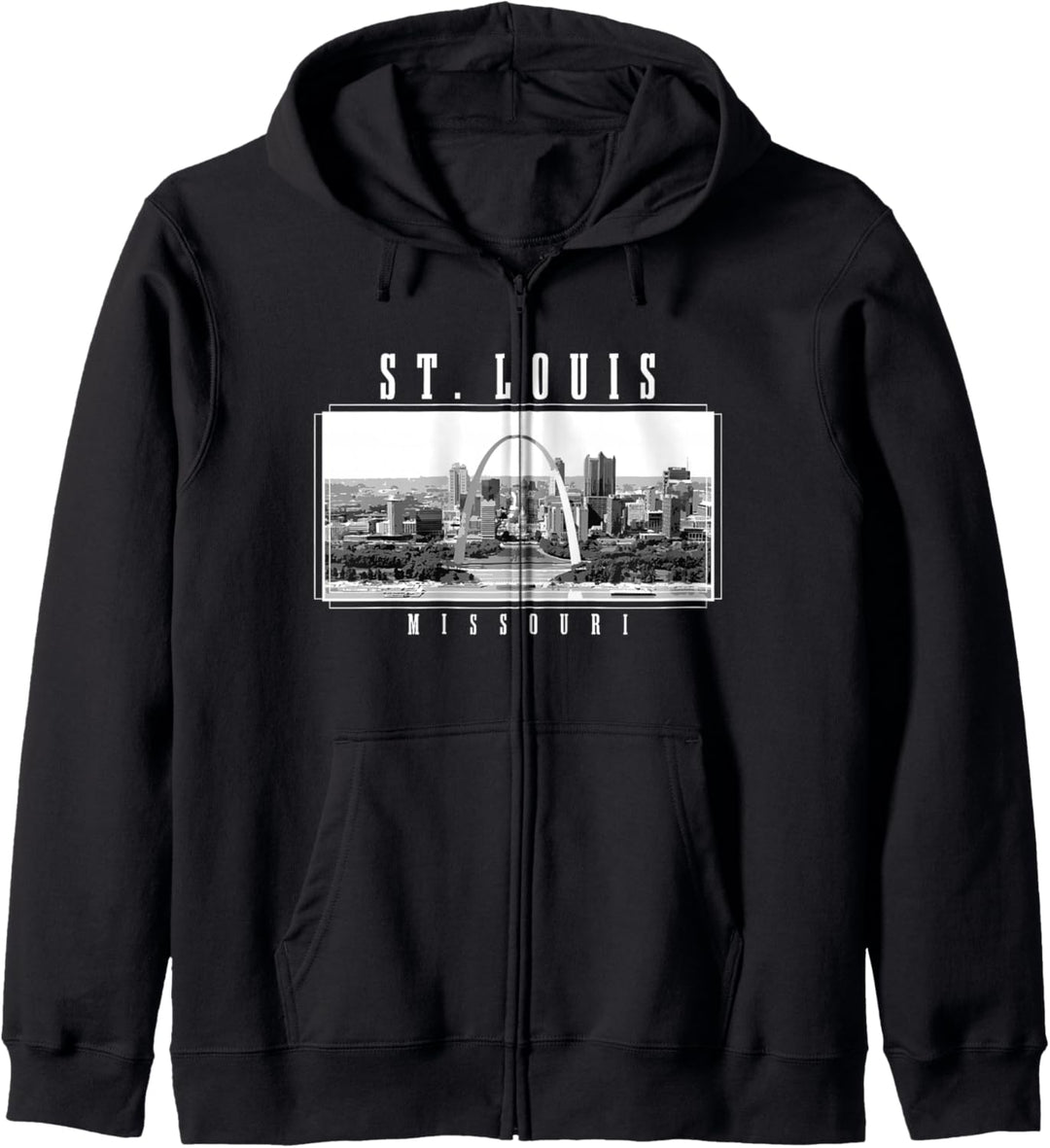St. Louis Missouri Vintage Souvenir Skyline USA Kapuzenjacke