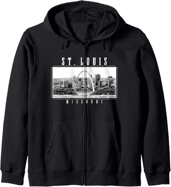 St. Louis Missouri Vintage Souvenir Skyline USA Kapuzenjacke