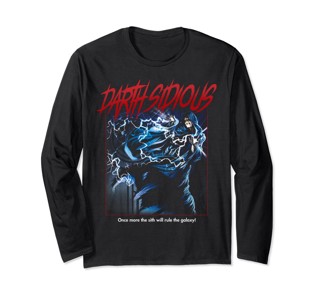 Star Wars Halloween Darth Sidious Dark Portrait Long Sleeve T-Shirt