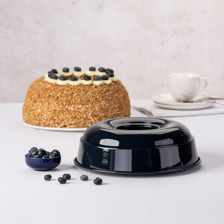 Dr. Oetker Frankfurter Kranz Kuchenform 26 cm Back-Liebe Emaille – Schnitt- & kratzfeste Backform mi