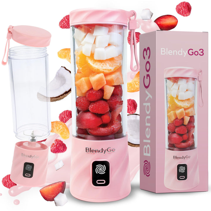 BlendyGo 3 Tragbarer Mixer, Blender, Mini Standmixer, 550 ml, Smoothie maker, Mixer smoothie maker t