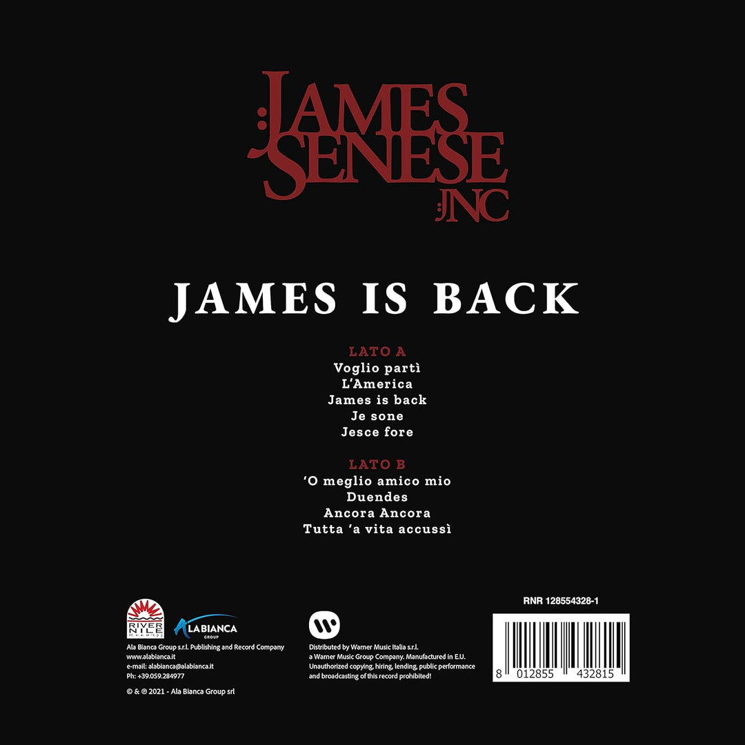 James Is Back, Vinyl