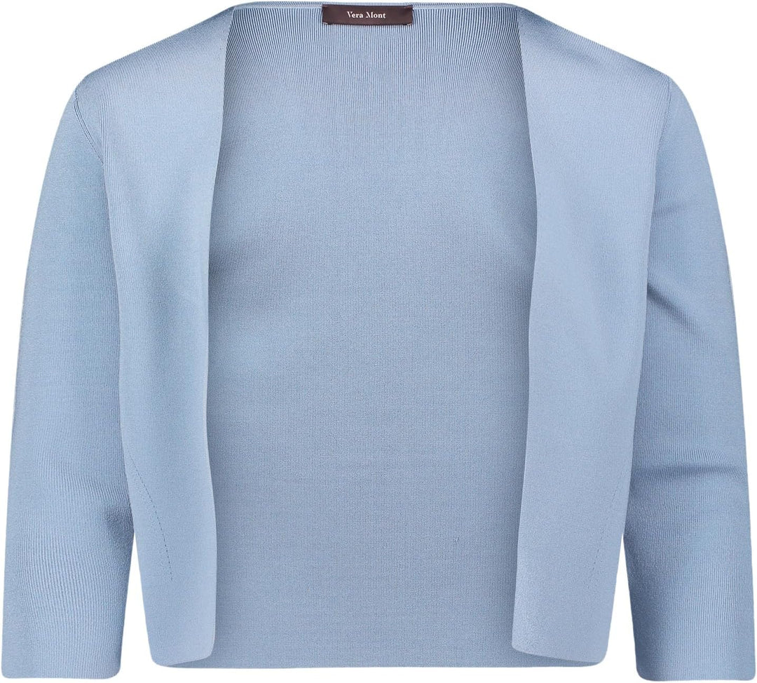 Vera Mont Damen 0226/4106 Strickjacke XS Paris Blue, XS Paris Blue