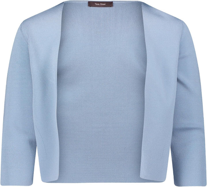 Vera Mont Damen 0226/4106 Strickjacke XS Paris Blue, XS Paris Blue
