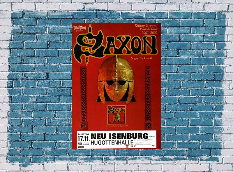 Saxon - Killing Ground, Neu-Isenburg & Frankfurt 2001 » Konzertplakat/Premium Poster | Live Konzert