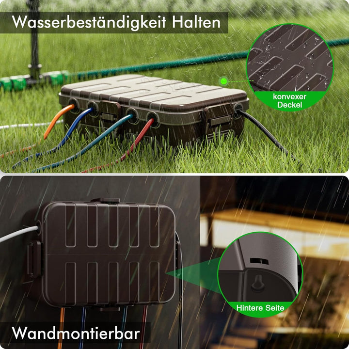 RESTMO Extra grosse wasserdichte Kabelbox, IP54 wasserdicht, Outdoor-Kabelsicherheitsbox, wetterfest