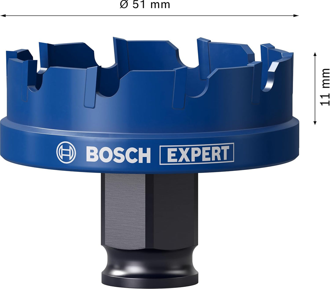 Bosch Accessories 1x Expert Sheet Metal Lochsäge (für Stahlbleche, Edelstahlbleche, Ø 51 mm, Zubehör