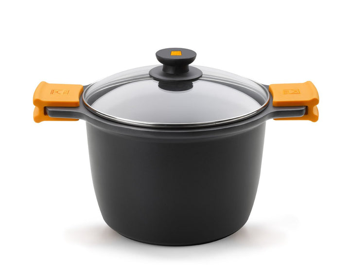 druckgegossenem Aluminium mit Deckel aus Glas orange 11.1 Effizienz anti-adhésif-ø 28 cm 28 cm, 28 c