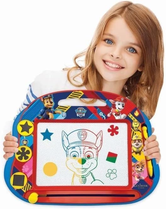 Lexibook Magische magnetische Paw Patrol Helfer auf vier Pfoten Zeichentafel, Magnettafel für Kinder