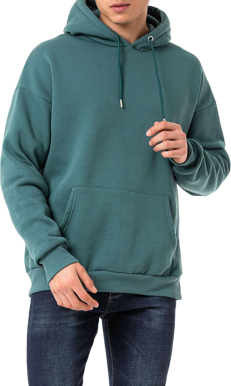 Red Bridge Herren Kapuzenpullover Basic Hoodie Premium Sweatshirt L Petrolgrün, L Petrolgrün