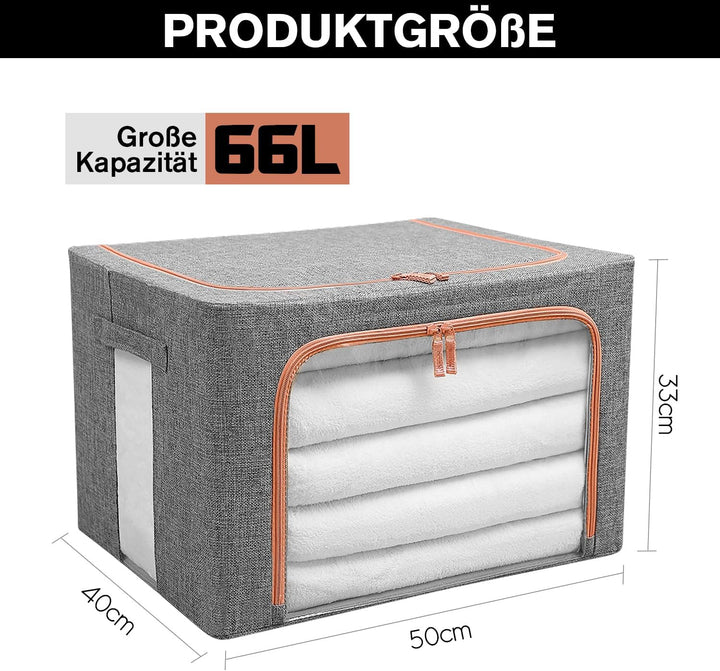 Grosse Kleideraufbewahrungstaschen, Schrank-Organizer und Aufbewahrung, faltbare Box aus Oxford-Stof