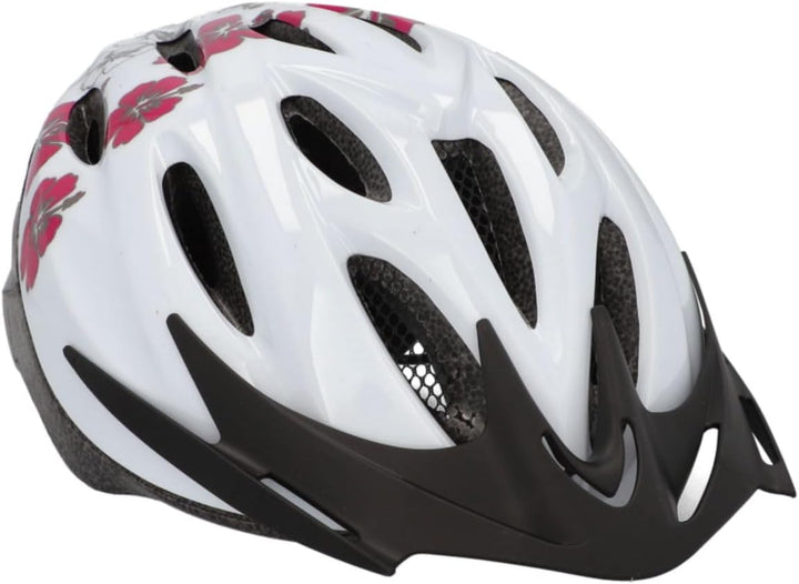 Fischer Erwachsene Fahrradhelm, Radhelm, Cityhelm, Weiss rosa S/M Single, S/M Single