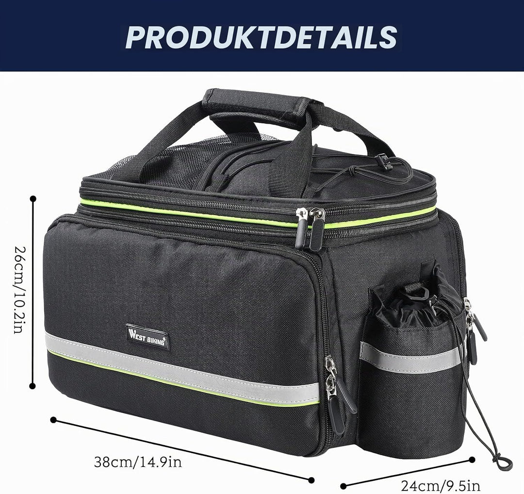 UBORSE 3in1 Fahrradtasche für Gepäckträger 35L Wasserdicht Fahrrad Gepäckträgertasche Reflektierend