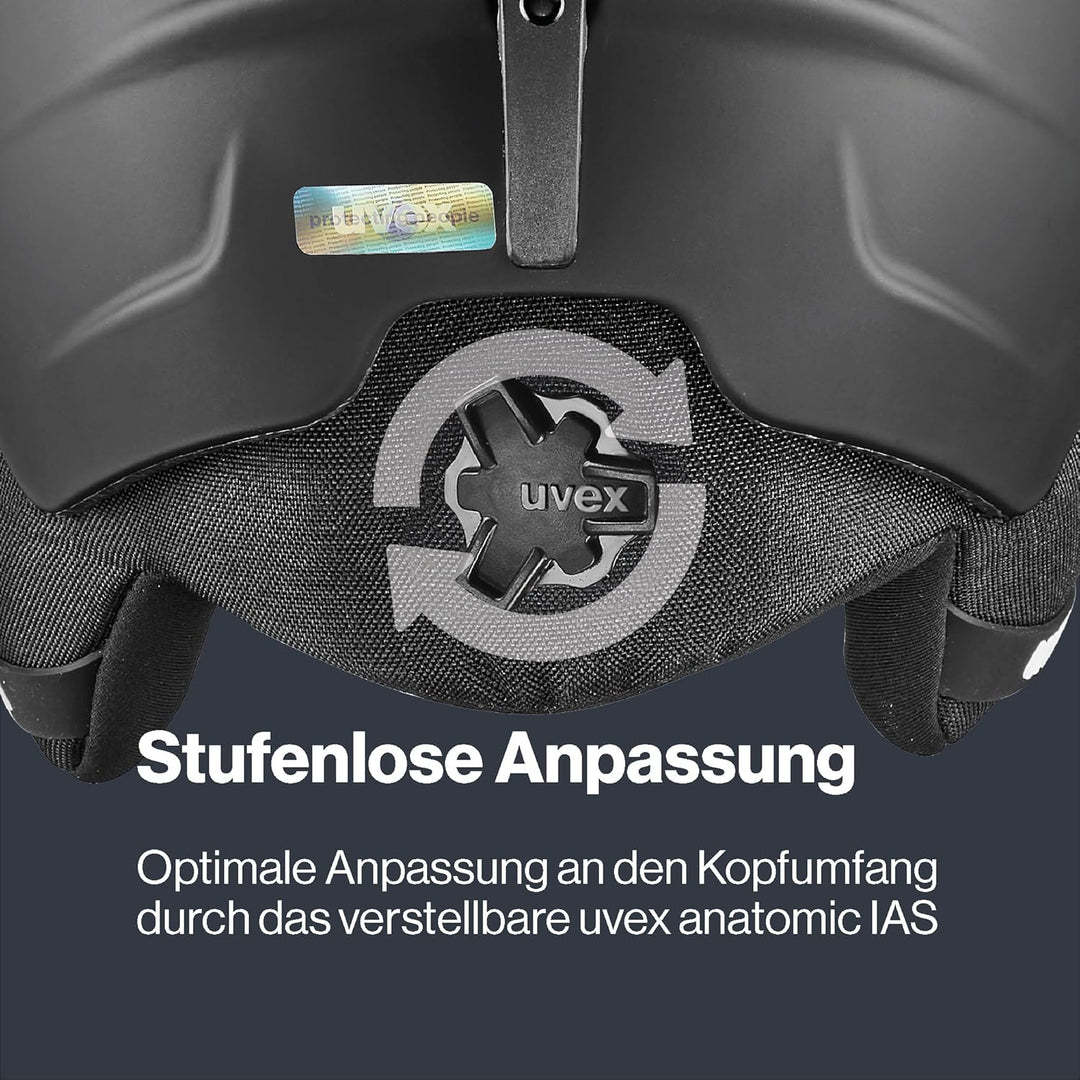 uvex Unisex Kinder S56s317 Skihelm & Skibrille black matt 51-55 Single, black matt 51-55 Single