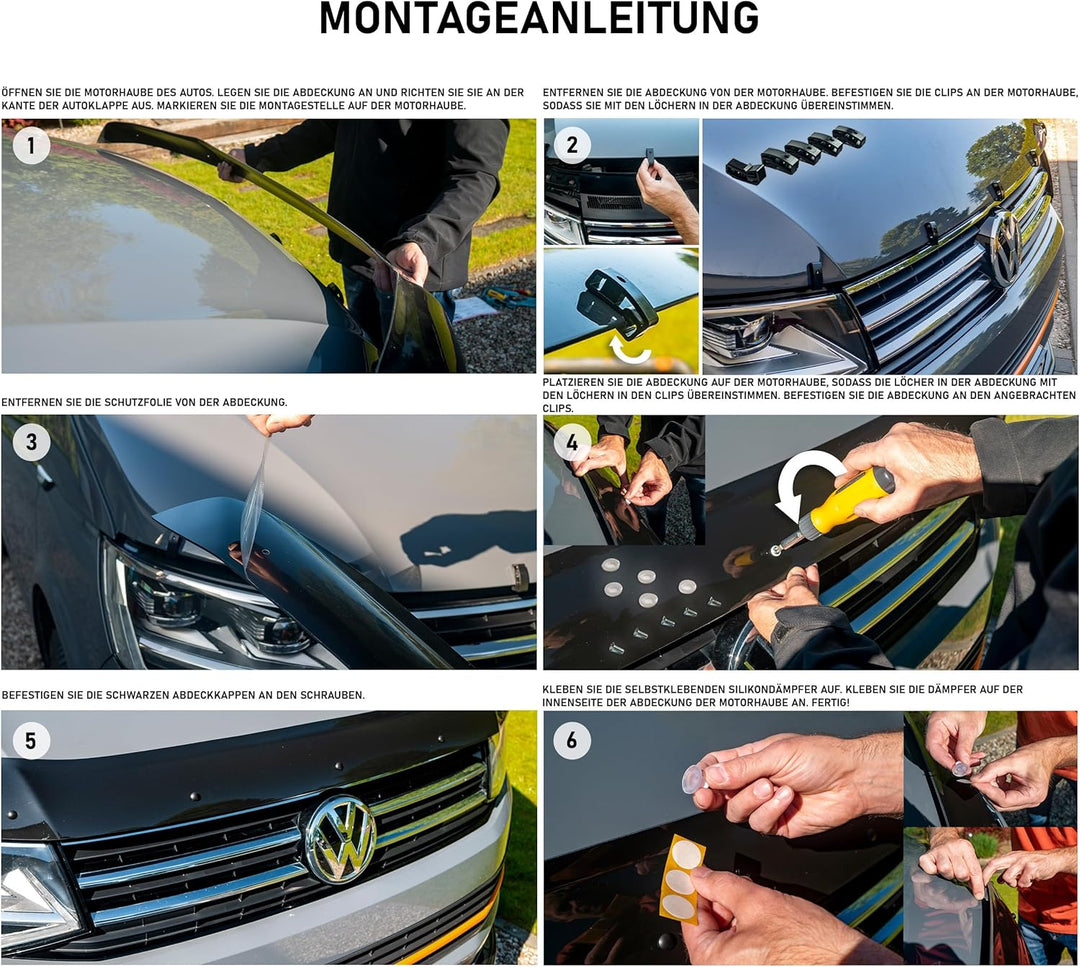 CHROMEMASTER | Auto Zubehör; Steinschlagschutz; Motorhaubenabdeckung Kompatibel mit Renault Master a
