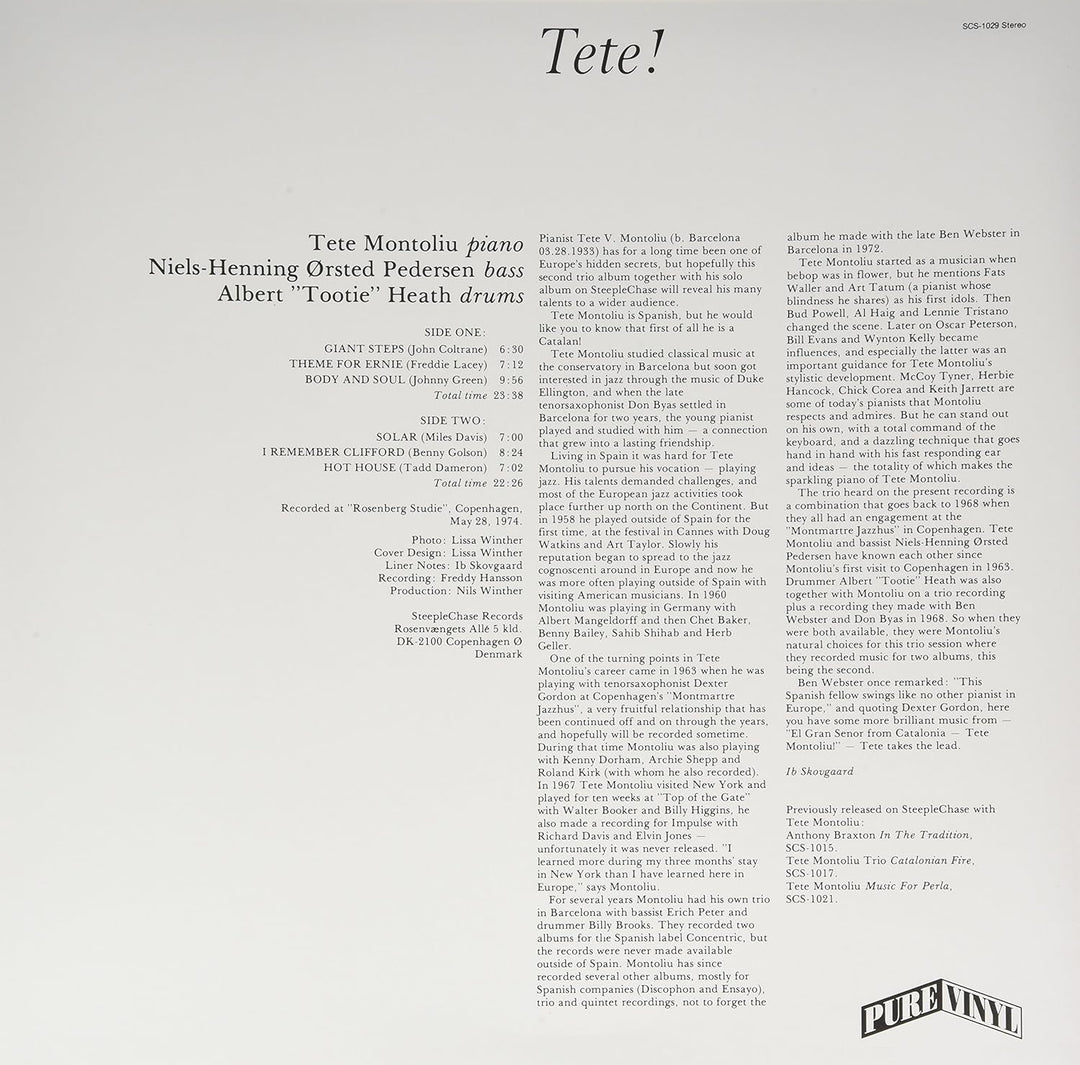 Tete, Vinyl