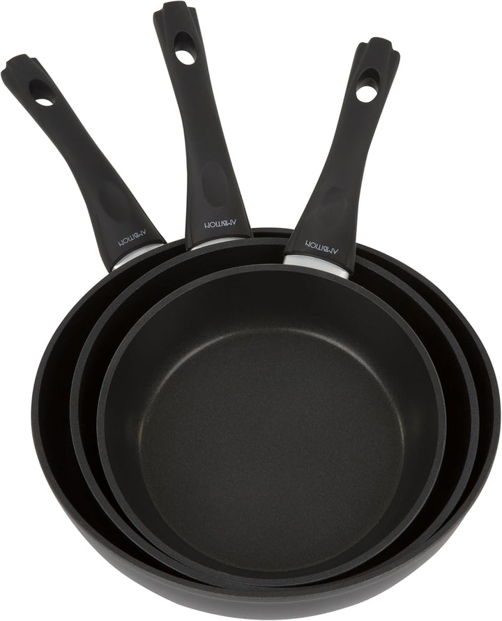 AMBITION Pfannenset 3 teilig Magnat Pfanne 20/24/28 cm aus Aluminium geschmiedet Antihaftbeschichtun